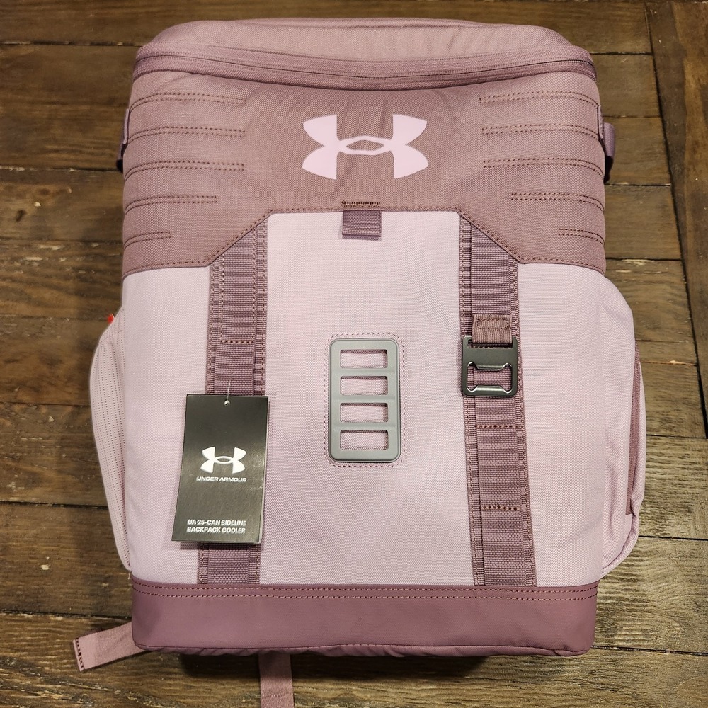 Under Armour UA 25-Can Sideline Backpack Cooler Misty Purple/Fresh Orchid NWT